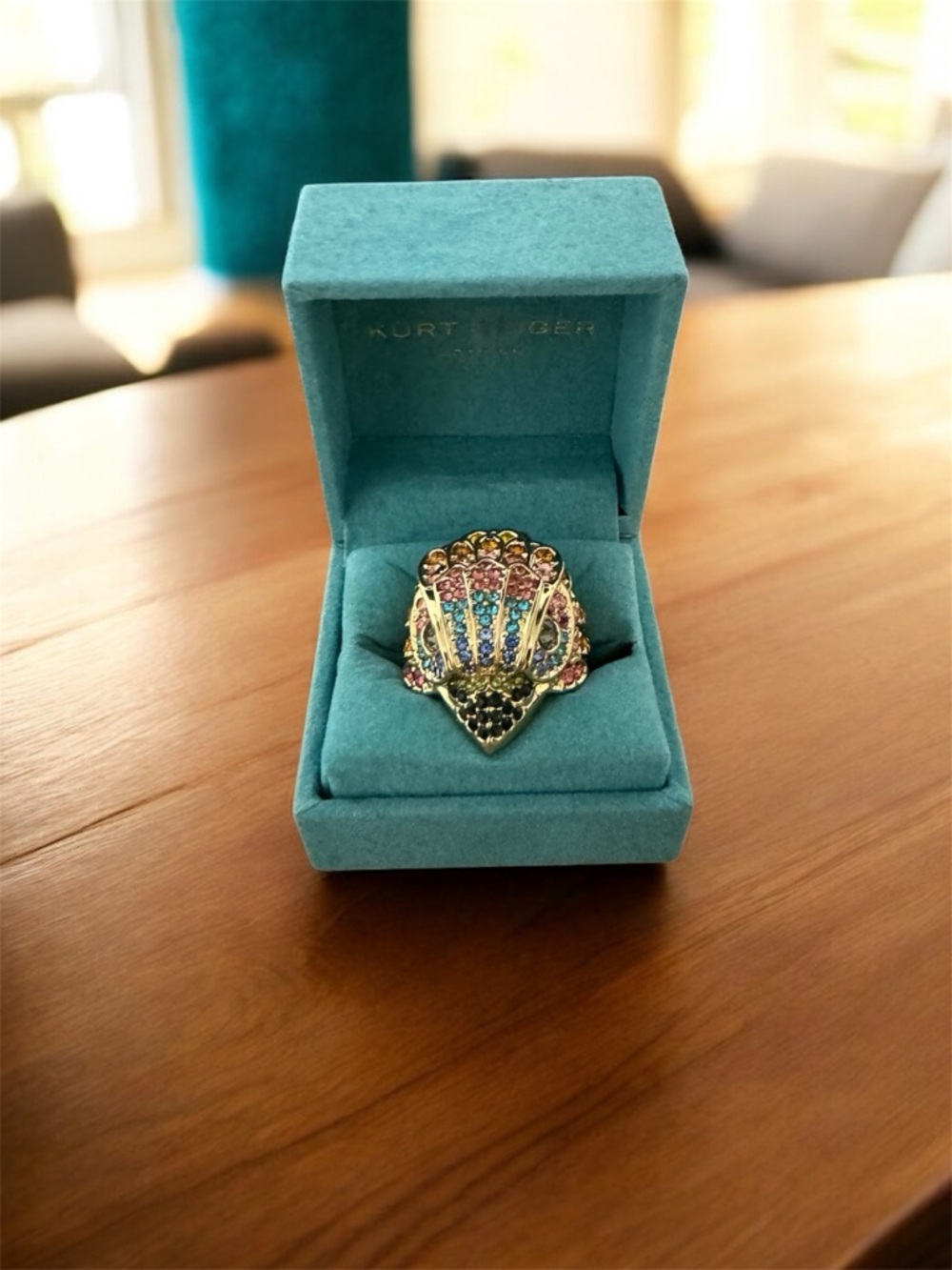Kurt Geiger Crystal Eagle Ring